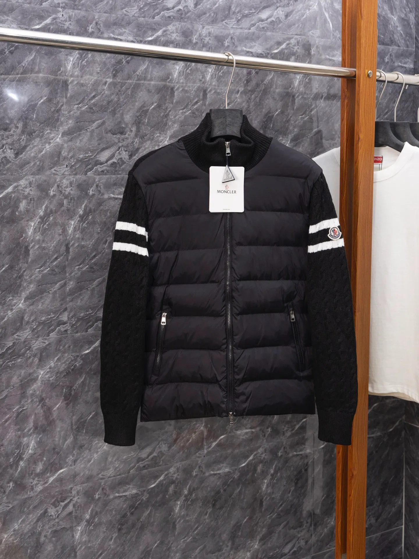 🔥🔥p255 MONCLER 460 Original 1:1 Black Gray Size S-XL